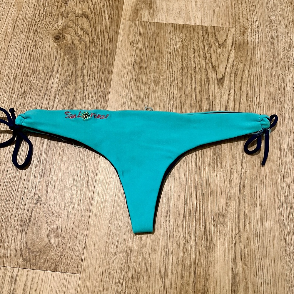 SAN LORENZO REVERSIBLE ISLAND HIPSTER STRAP BIKINI BOTTOMS